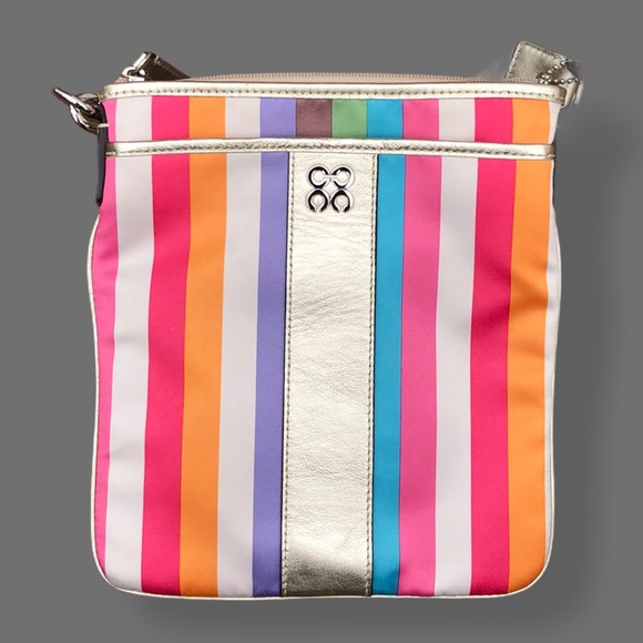 Coach Bags Coach Satin Rainbow Stripped Pride Crossbody Poshmark
